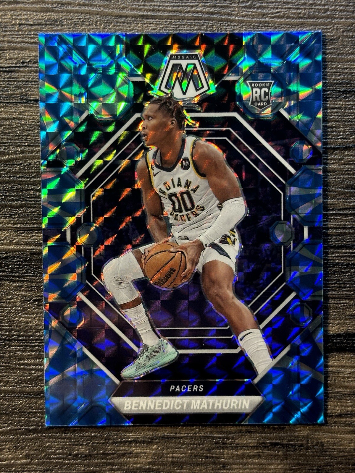2022-23 MOSAIC REACTIVE BLUE PRIZM RC #210 BENNEDICT MATHURIN