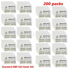 Dental Orthodontic Bracket Braces Standard MBT 022 345 Hooks Metal CE FDA
