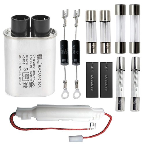 Home Microwave Oven Repair Parts Kits, HV Capacitor 2100V 1.0uF, Diode CL01-1...