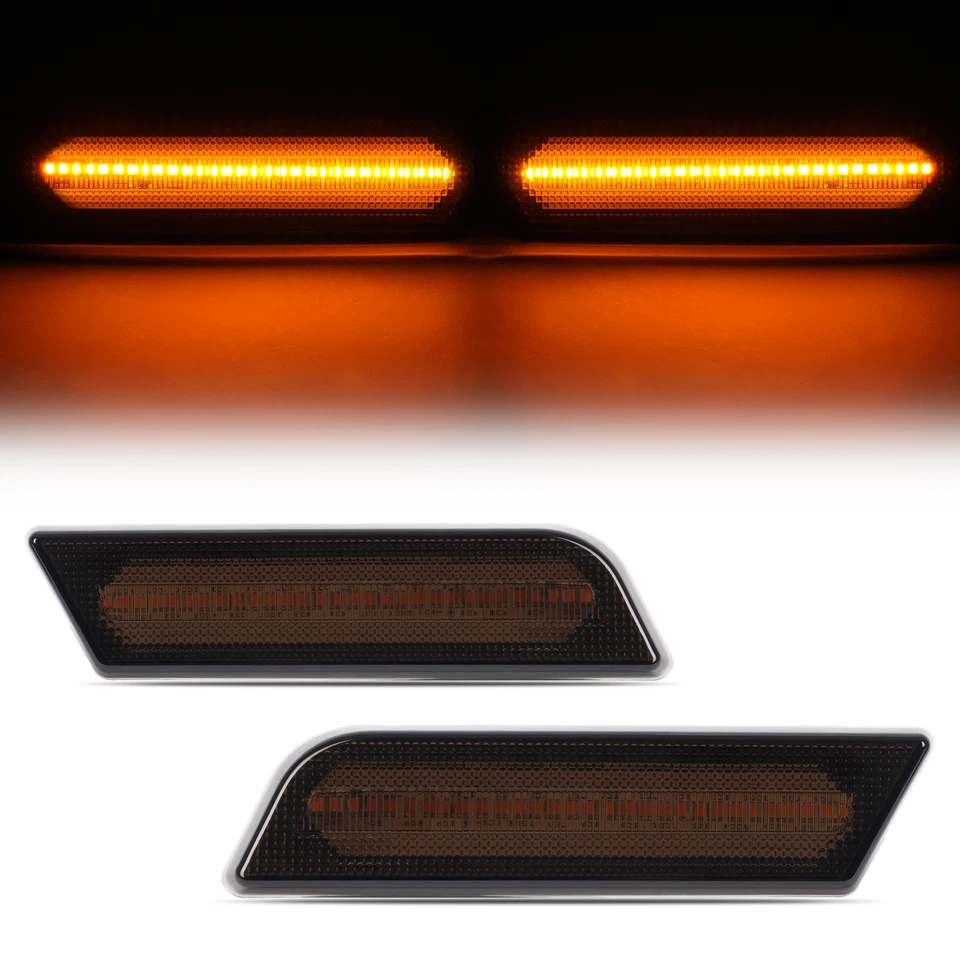 Smoke Amber LED Front Bumper Side Marker Light For Ford Transit Connect 2010-13 - Изображение 2 из 4
