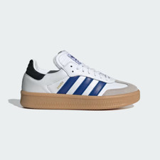 Sz 9.5 - Men's Adidas Samba XLG IE9182 White Blue Leather