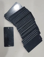 10 pack 1 1/2" x 3" Address plate, Engravable, black w/ white when engraved