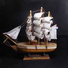 Modello Di Barca A Vela 3 Alberi CROATIA Marrone Bianco Marino Navigazione N7312