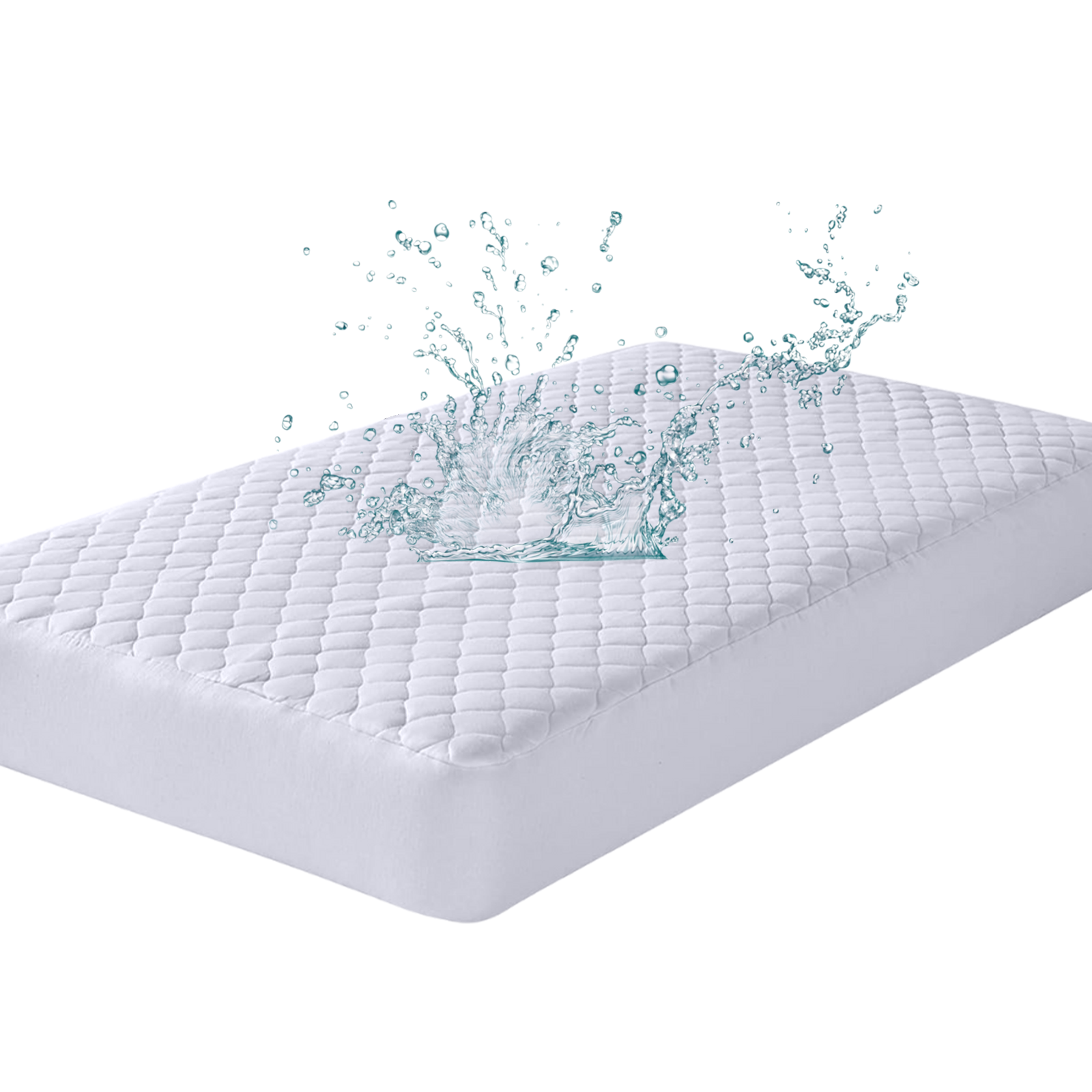 3 Layered Qulited 30CM Mattress Protector Waterproof or NonWaterproof