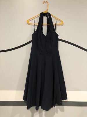 halter top swing dress Starting Fresh Lace-Panel Mini Halter Swing Dress Warm Olive / M main image 1