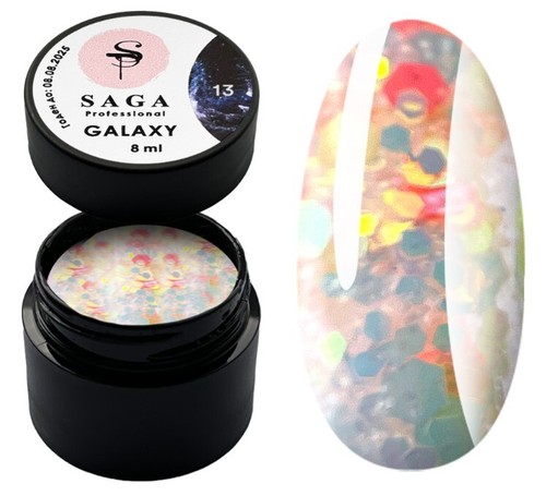 GEL Brillo Profesional SAGA GELAXY con Brillos Holográficos/Esmalte de Uñas Gel - Imagen 19 de 21