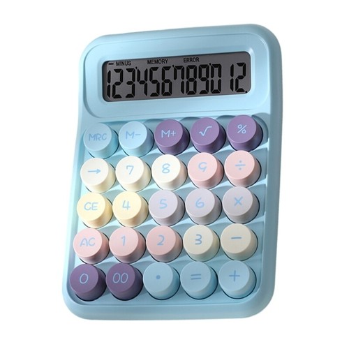 Handheld Mechanical Calculator 12 Digit Large LCD Display for Office - Picture 6 of 14