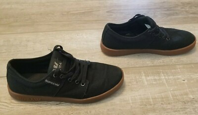 MEN'S SUPRA STACKS II S45073 BLACK/GUM FASION SKATEBOARD SNEAKER