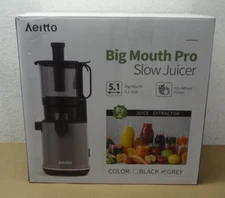 Aeitto SJ-041 Masticating Juicer, 1.7L Large Capacity Gray x Fruits & Vegetables