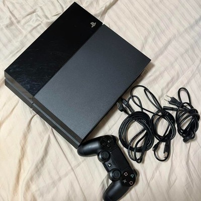 Sony PlayStation 4 PS4 CUH-1000A B01 Jet Black Game Console With  