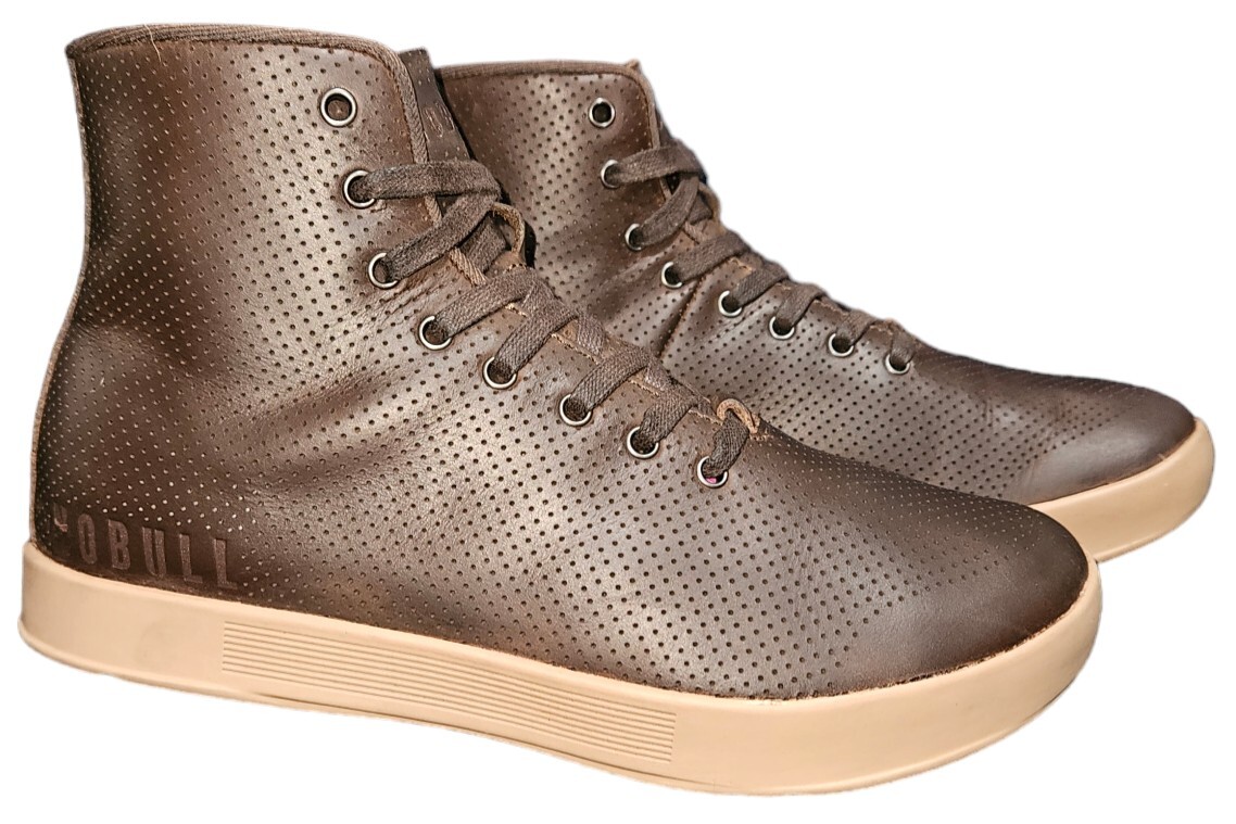 Nobull Brown Leather High Top Crossfit Trainer Mens 8.5 Womens 7