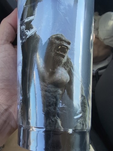 Godzilla X Kong El Nuevo Imperio Círculo K Cambio de Color Congelador Taza y Pajita NUEVO - Imagen 3 de 3