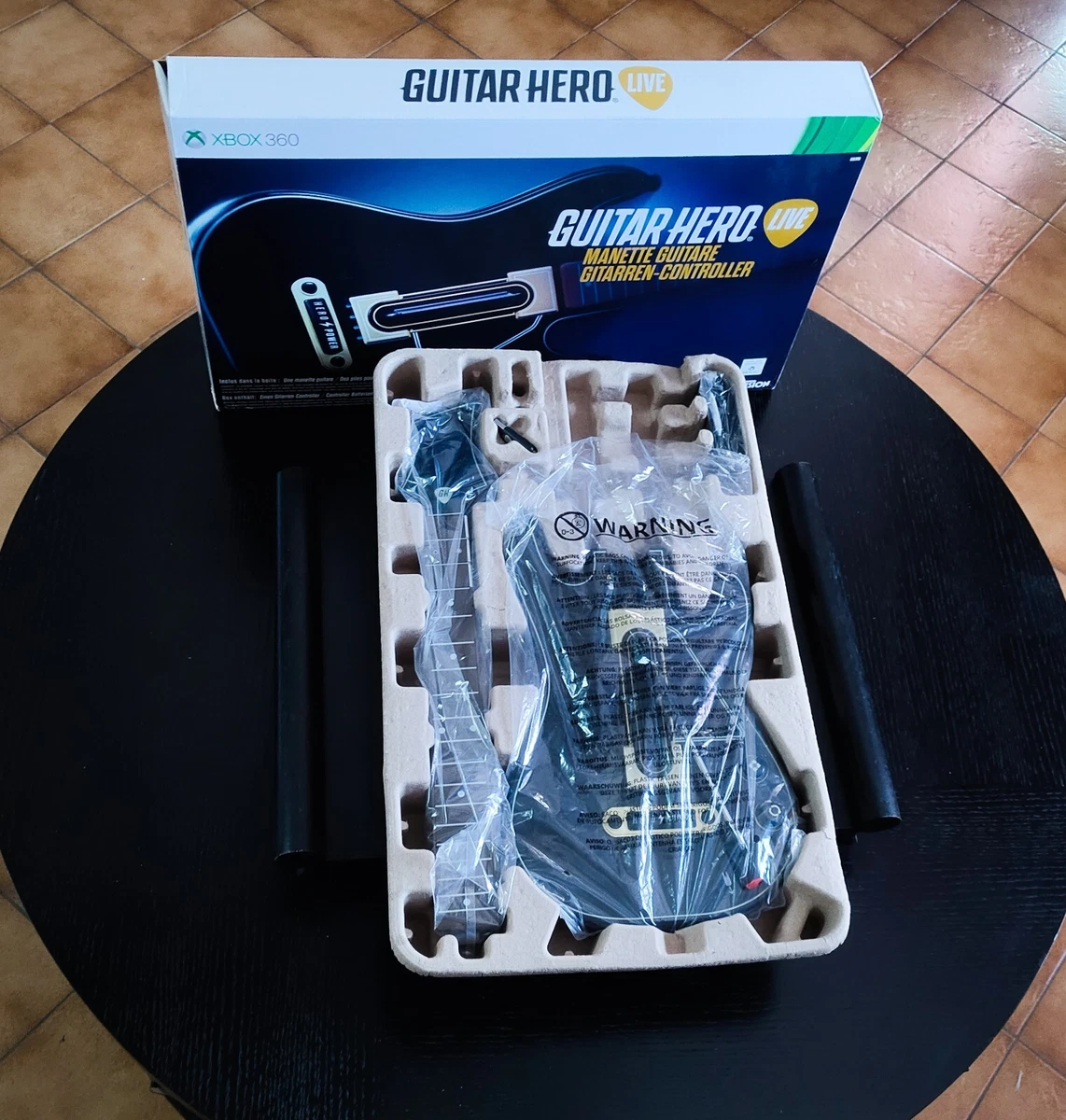 Manette Guitare Sans Fil Guitar Hero 5 Pour Xbox 360 - Modèle Vintage - Occasion