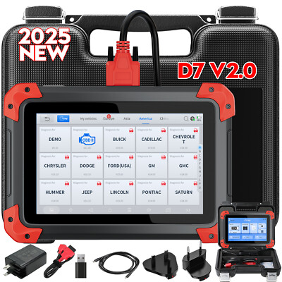 2025 XTOOL D7 V2.0 Car Bidirectional Scanner Auto Full System Diagnostic Tool
