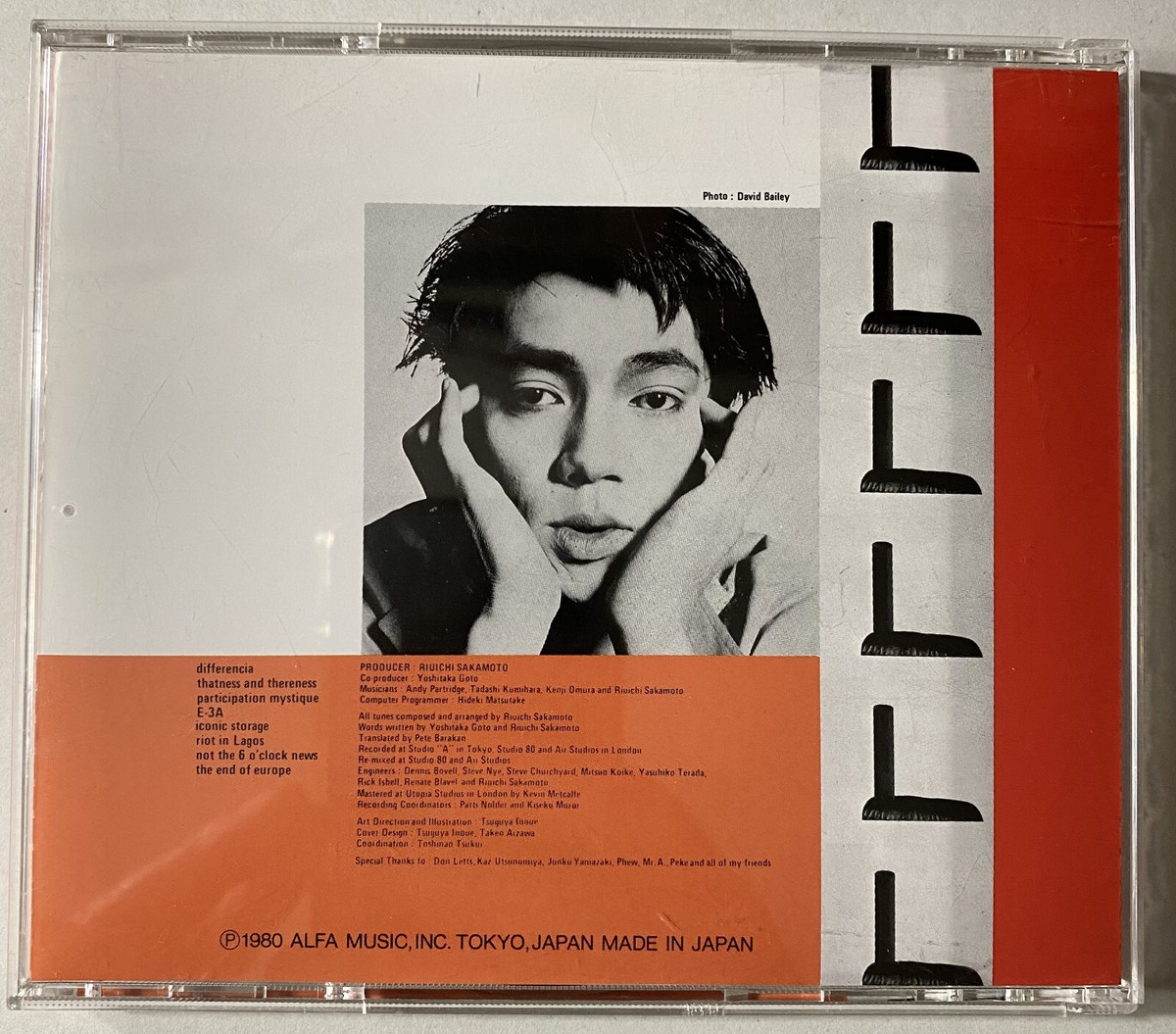 RYUICHI SAKAMOTO B-2 Unit Andy Partridge Kenji Omura Alfa 9070 