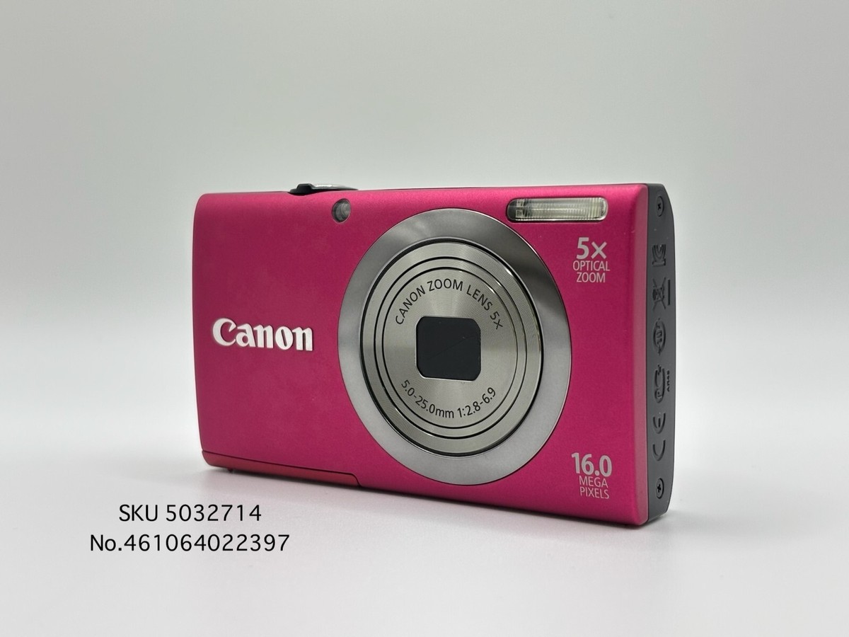 美品　Canon PowerShot A2300 PC1732　ピンク Canon Powershot A3200 IS Digital Compact - Pink – Retro