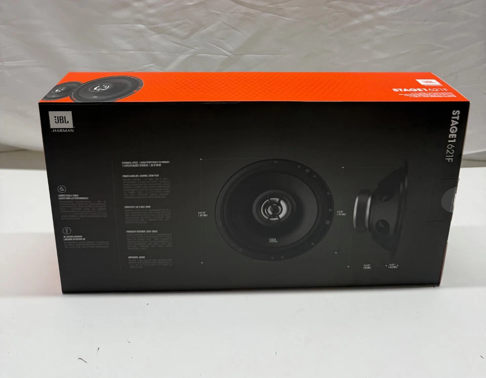 JBL 350W 2WAY 6.5 INCH 16.5cm CAR/VAN DOOR/SHELF SPEAKERS PAIR STAGE 1621F - Image 4 of 4