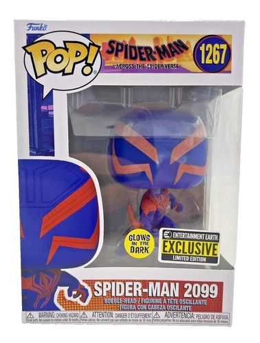 Funko Pop! Spider-Man 2099 #1267 (Glow EE Exclusive) (Box Damage)