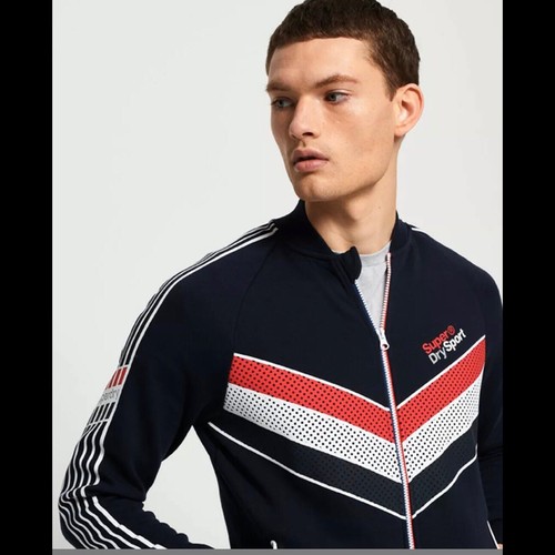 Superdry Athletico Track Jacket Top, Men’s XL, Navy, NWT $90 - Picture 6 of 9
