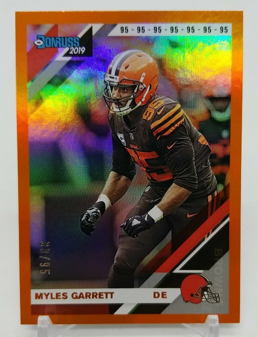 2019 Donruss MYLES GARRETT Orange Parallel 95 Cleveland Browns