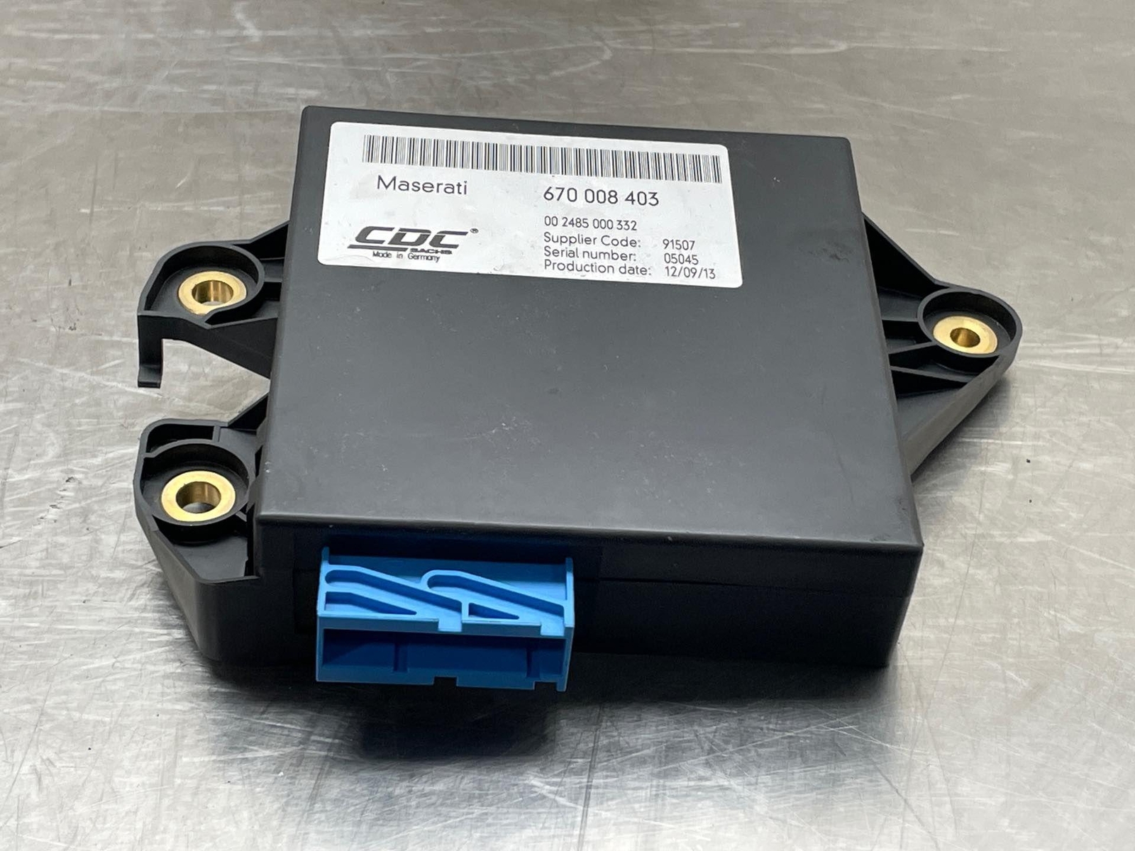 2014 Maserati Quattroporte S84 Suspension Computer Control Module ID 670008403