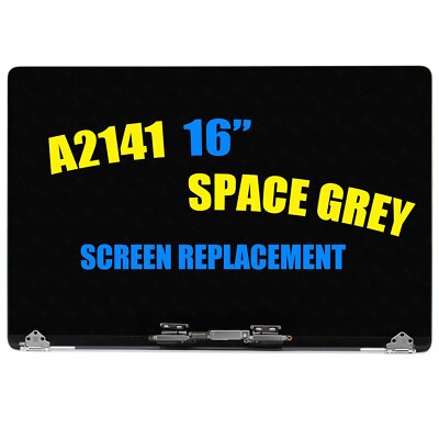 for MacBook Pro 16'' A2141 2019 EMC 3347 LCD Display Screen Assembly Space Grey