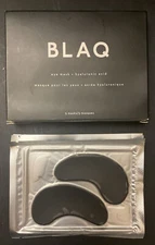 BLAQ Activated Charcoal Under Eye 5 Masks HydroGel | Depuffing Anti-aging New