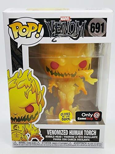 Venomized Human Torch 691 GITD Gamestop 