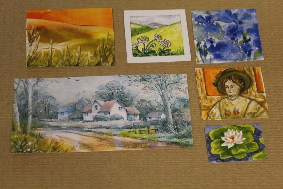 HANDCRAFTED DOLLS HOUSE MINIATURE = Prints Of Original Artwork