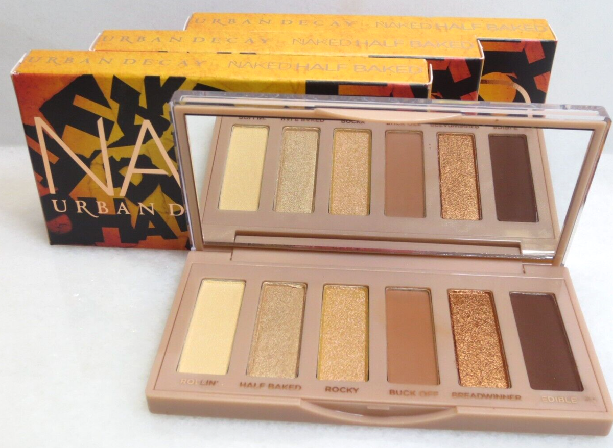 URBAN DECAY NAKED EYESHADOW PALETTE HALF BAKED - 6 SHADES x 0.02
