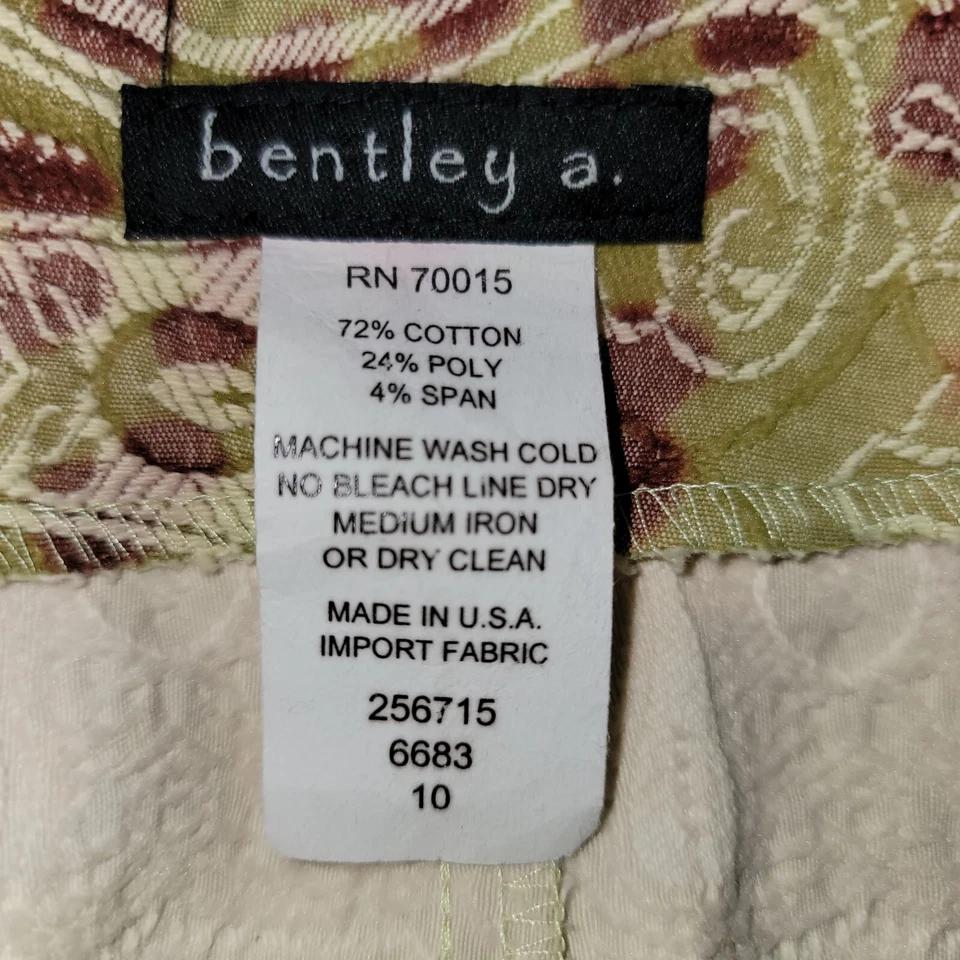 Pantalones Bentley Arbuckle Mujer Talla 10 Chino Vestido Corto Pantalones Multicolor De Colección Foto 4 de 4