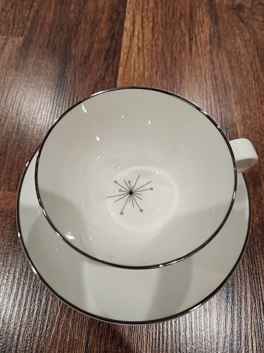 Vintage MCM Syrakus Porzellan Abendstern Tasse und Untertasse Set - Bild 2 von 4