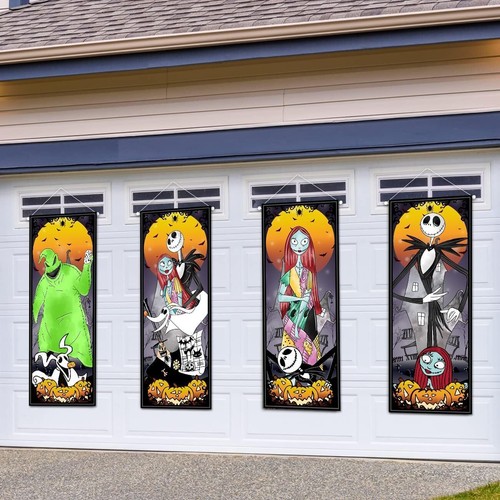 4Pcs Nightmare Halloween Party Decorations, Jack Skellington Halloween Stretchin
