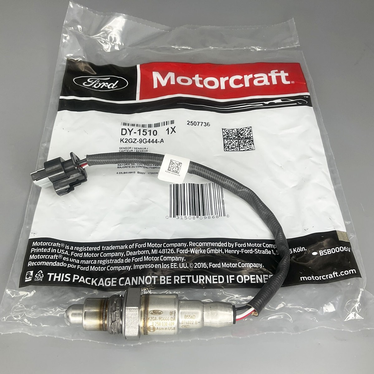 du120duページ For Ford Edge II DY-1510 MOTORCRAFT GENUINE OXYGEN SENSOR | eBay