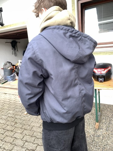 Genial Chaqueta Activa Carhartt Ropa de Trabajo De Colección Gris/Negro Talla M Ropa Resistente - Imagen 4 de 13