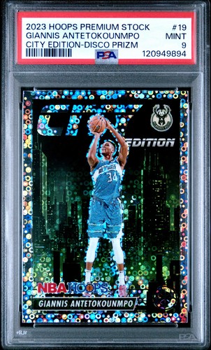 2023 NBA Hoops Premium Stock - Giannis Antetokounmpo - City Edition Disco Prizm - Picture 3 of 3