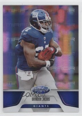 2011 Certified Mirror Blue 45/100 Brandon Jacobs #97 0a1