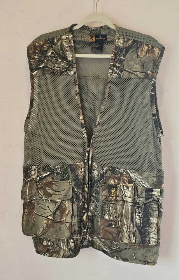 BROWNING Men Camo Camouflage Hunting Vest Sz XL - Image 2 of 4