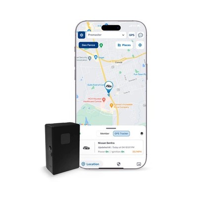 GPS Tracker - Small Portable, Splashproof Magnet Mount, North and South Ameri...