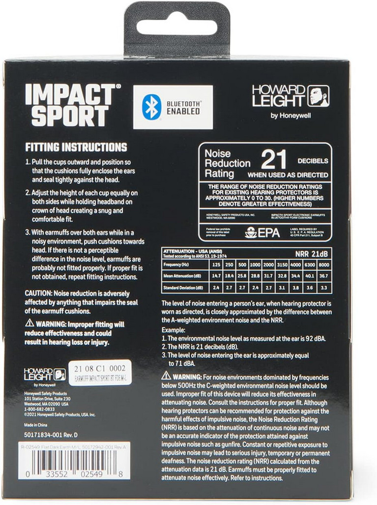 Howard Leight by Honeywell Impact Sport Earmuffs