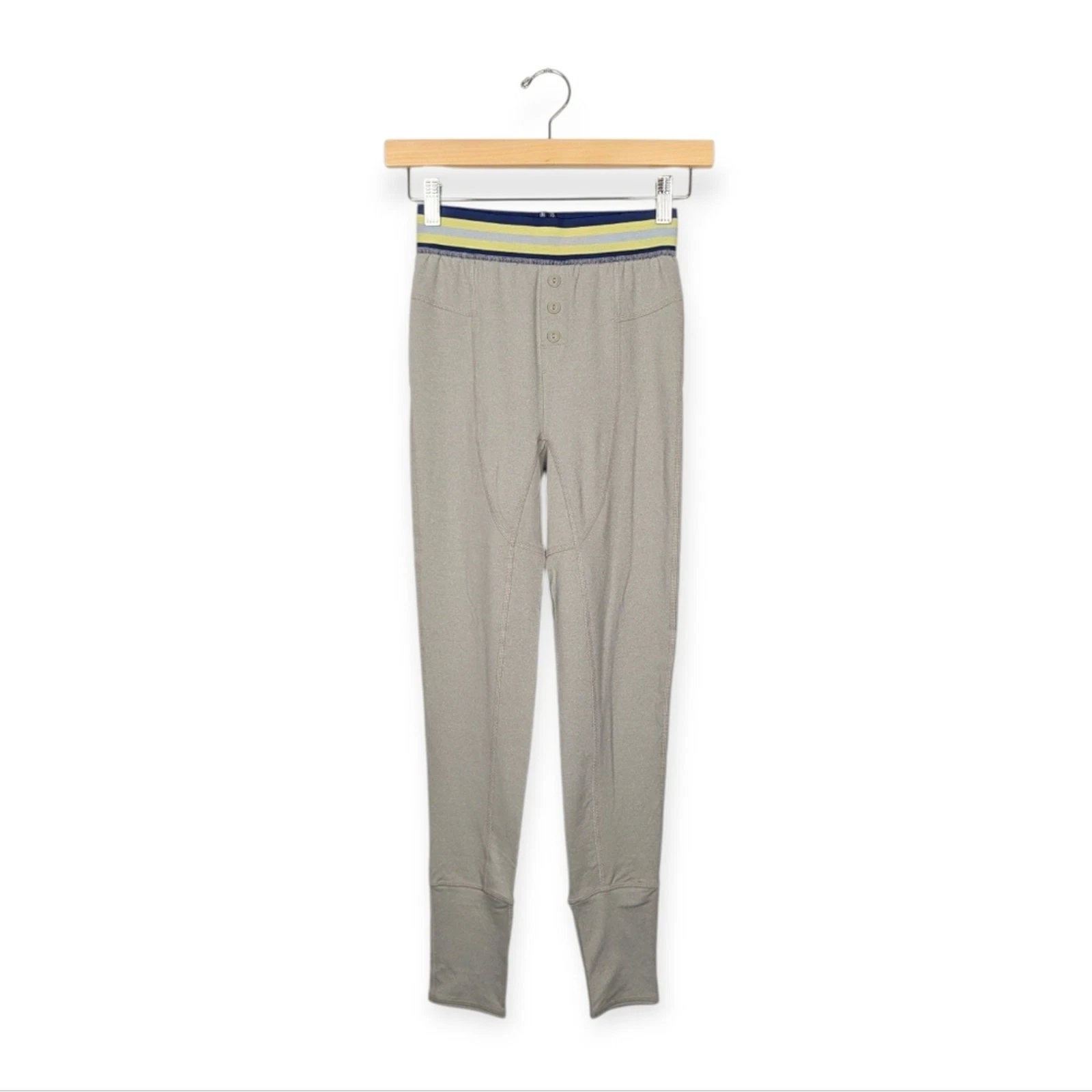 Free People FP Movement Women's Pants Grey Base Layer Leggings Size XS