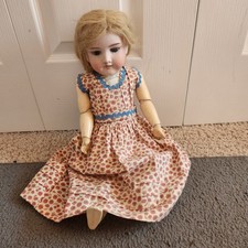 Antique Armand Marseille Doll German Bisque Head Sleepy Eye 18 Inch Dollie Flaw