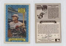 1970 Rold Gold All-Time Baseball Greats Rogers Hornsby #2 HOF
