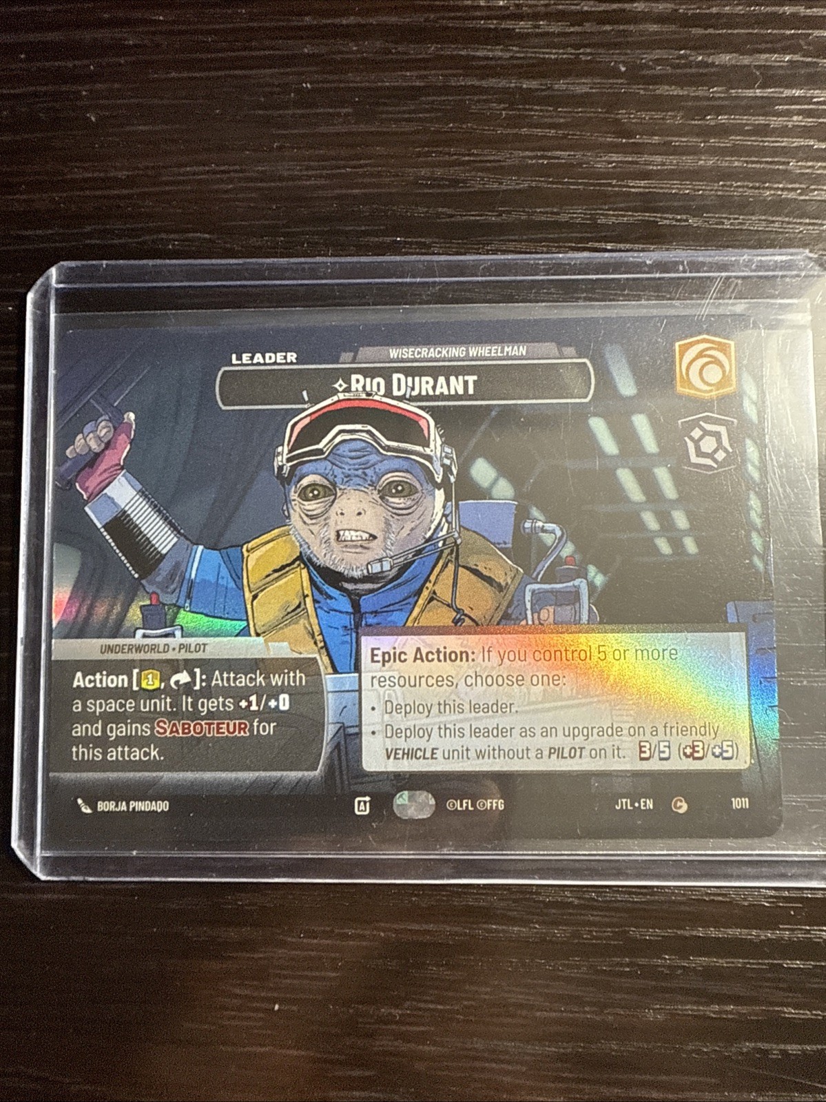 Star Wars: Unlimited Jump To Lightspeed Rio Durant Showcase MINT! 🔥🔥
