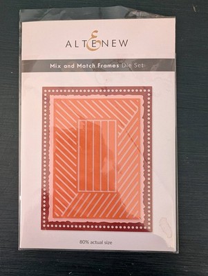 Altenew MIX & MATCH FRAMES Rectangle Dies Deckle Edge Stripes Dot Cut Outs