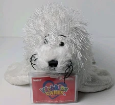 Webkinz Cares White Seal Pup Plush Arctic Stuffed Animal with Tag Code GANZ 9''