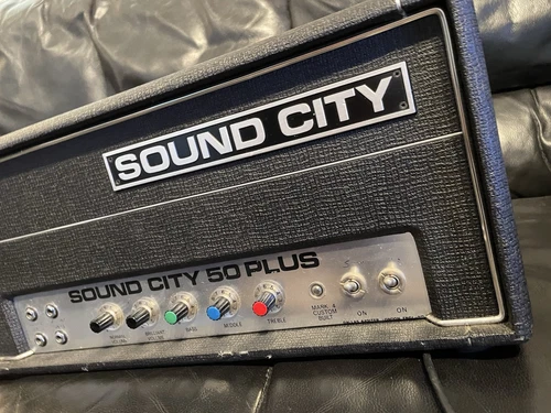 SOUND CITY 50 PLUS Vintage Valve Amplifier 1970, Excellent Condition. - Picture 3 of 24