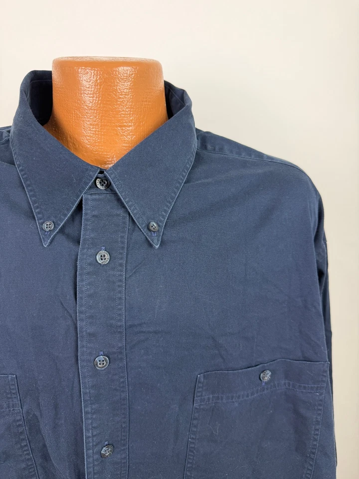 Easy Care 衬衫男式 4XL 高纽扣休闲轻便棉质 Roundtree Yorke — 第 2/4 张图片