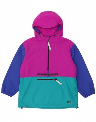 L.L.BEAN Jungen Pullover Kapuze Regenjacke 15-16 Jahre XL blau Colourblock BM23