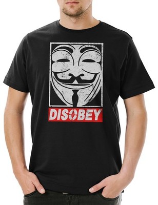 Anonymous Disobey Herren T-Shirt 5XL Angebot We Are Guy For Fawkes V Hacker